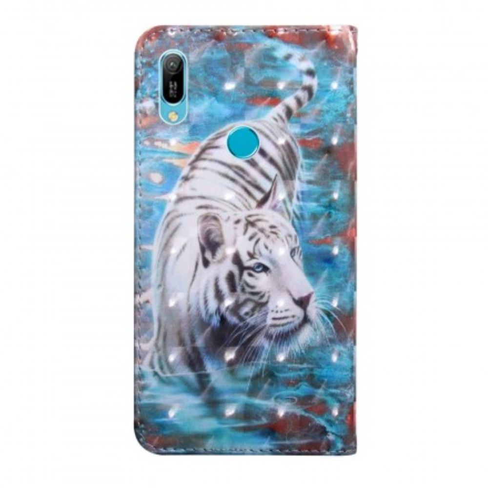 Flip Case Für Huawei Y6 2024 / Honor 8A Tiger Im Wasser