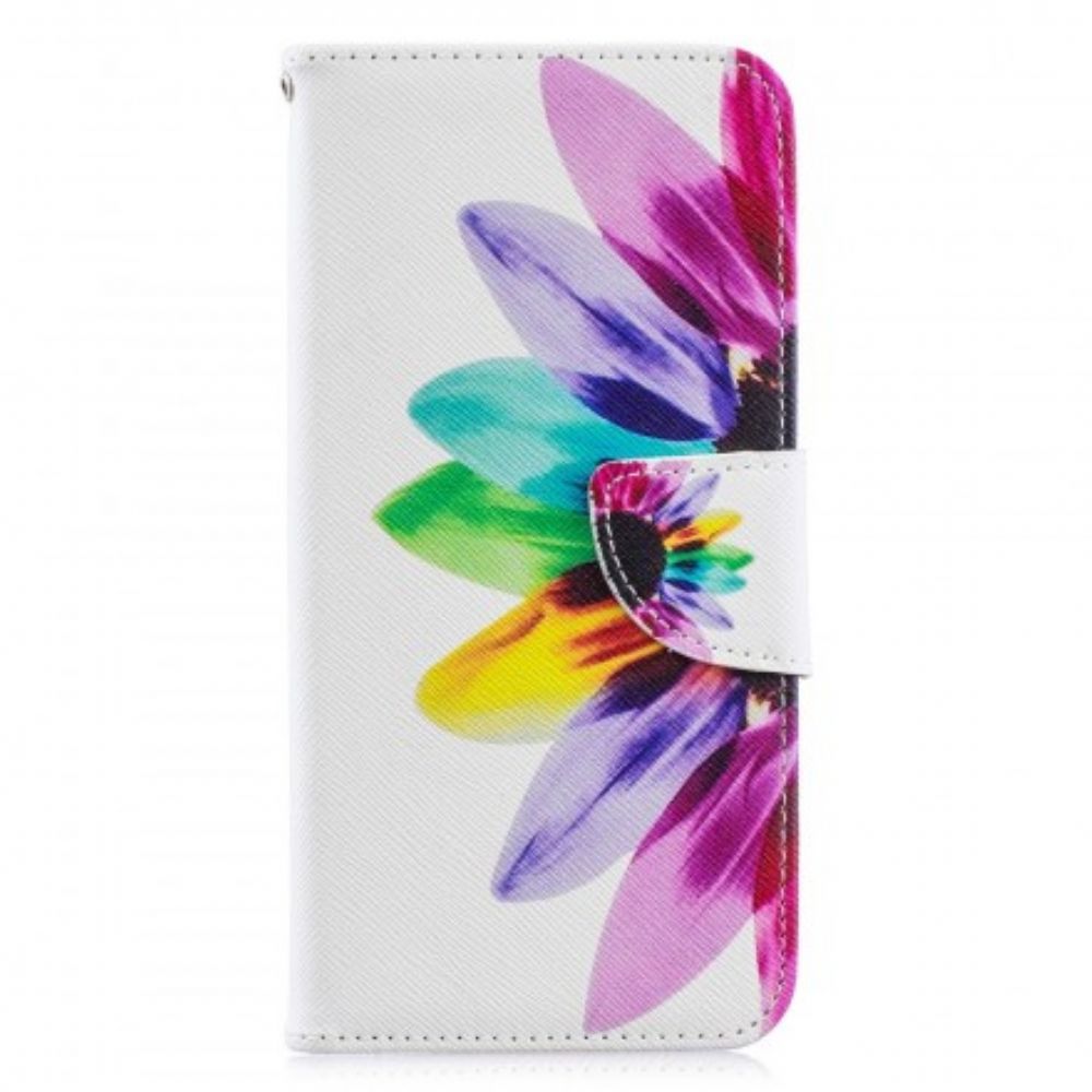 Lederhüllen Für Huawei Y6 2024 / Honor 8A Aquarell Blume