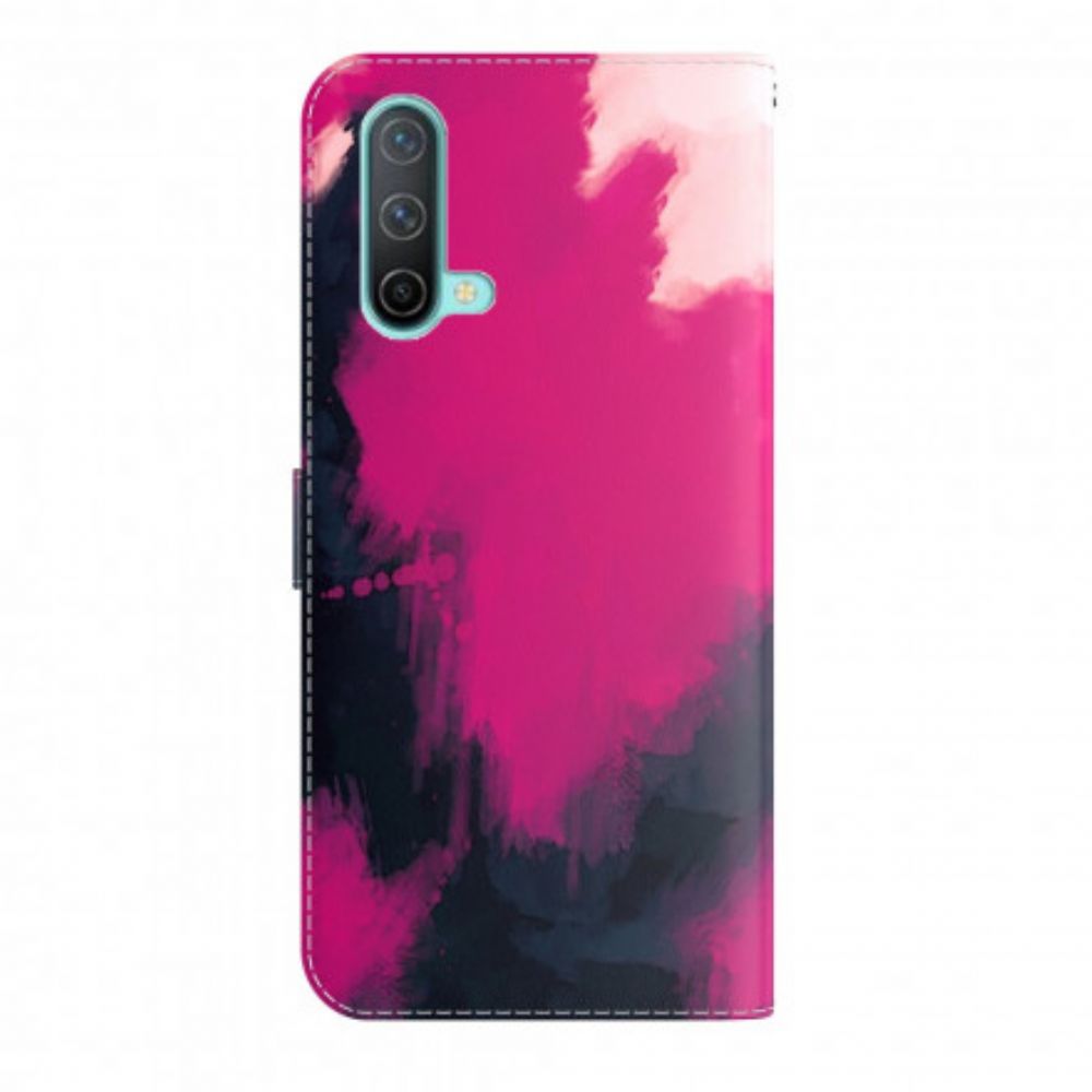 Flip Case Für OnePlus Nord CE 5G Aquarell