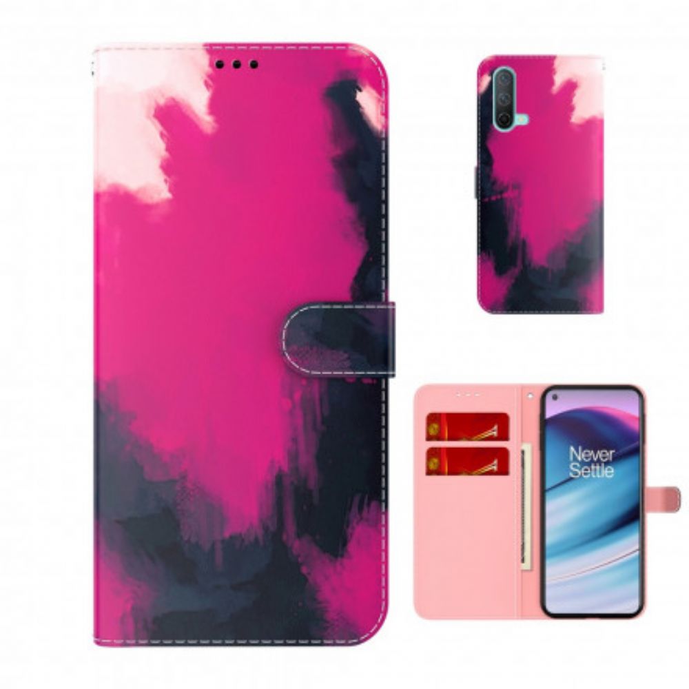 Flip Case Für OnePlus Nord CE 5G Aquarell