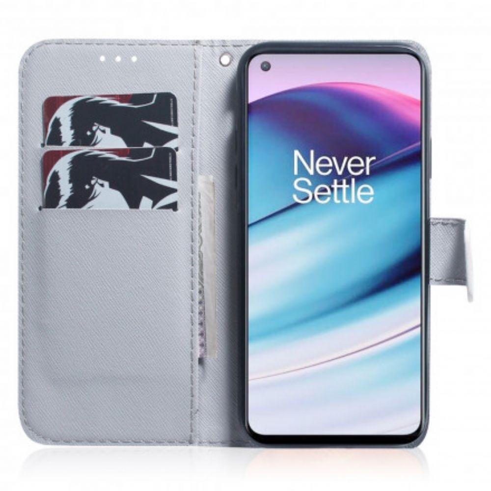 Flip Case Für OnePlus Nord CE 5G Blühender Ast