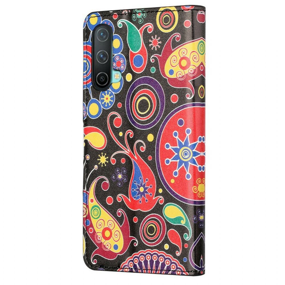 Flip Case Für OnePlus Nord CE 5G Galaxy-design