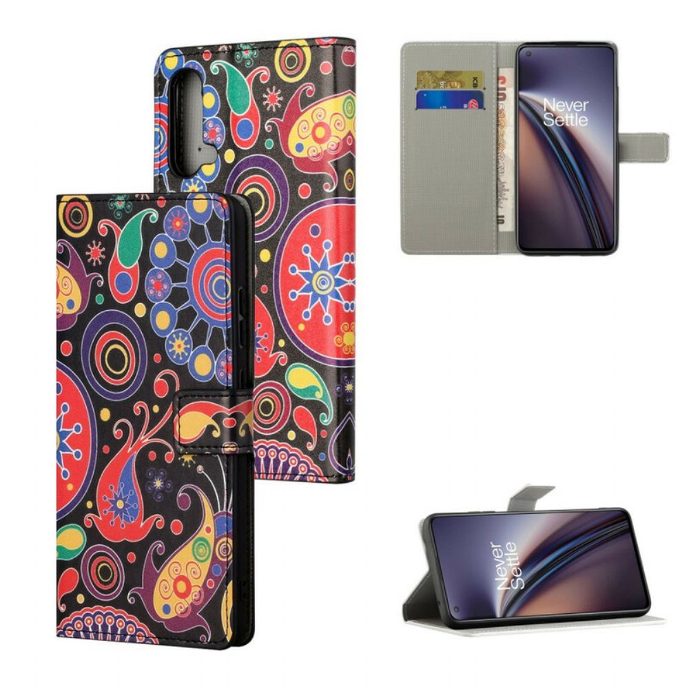 Flip Case Für OnePlus Nord CE 5G Galaxy-design