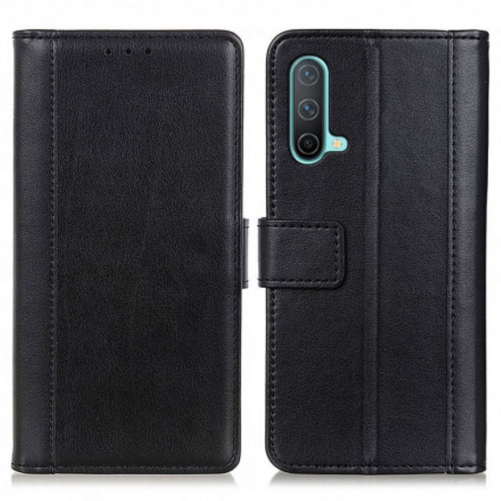 Flip Case Für OnePlus Nord CE 5G Leder-stil