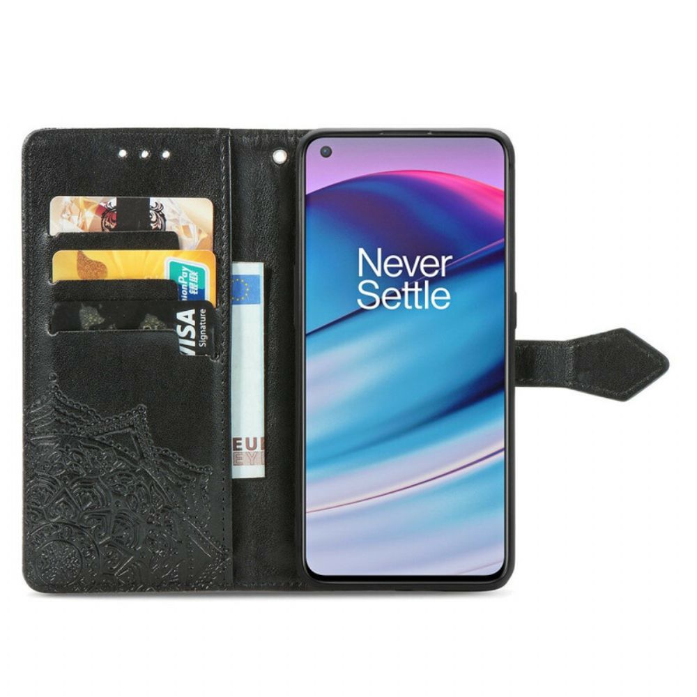 Flip Case Für OnePlus Nord CE 5G Mandala Aus Dem Mittelalter