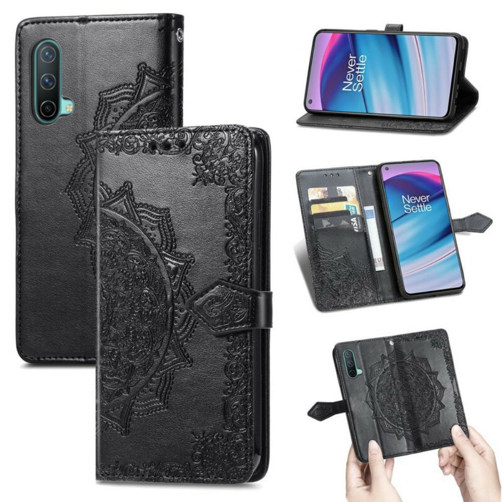 Flip Case Für OnePlus Nord CE 5G Mandala Aus Dem Mittelalter