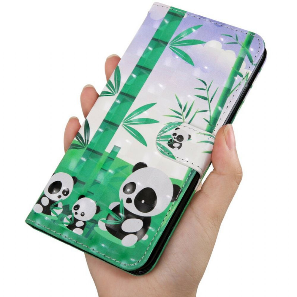 Flip Case Für OnePlus Nord CE 5G Panda-familie