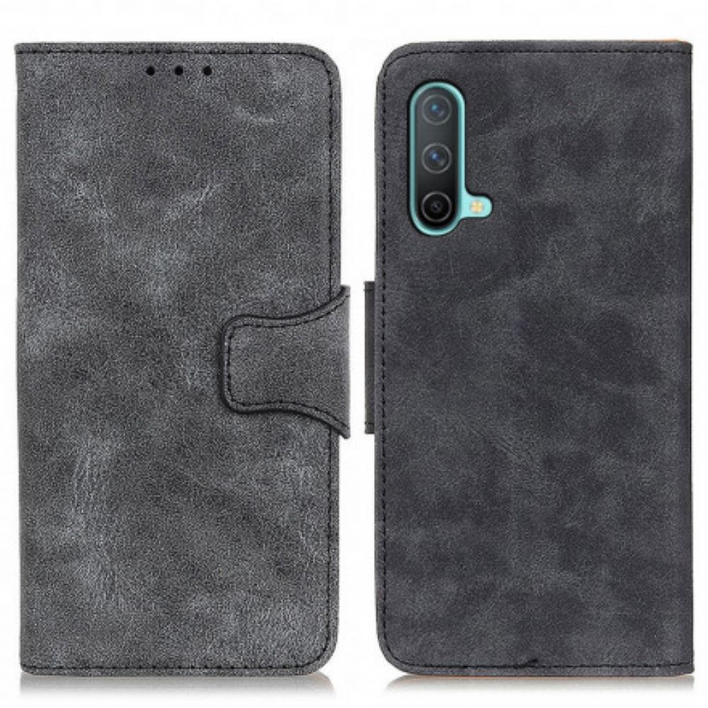 Flip Case Für OnePlus Nord CE 5G Vintage Spaltleder