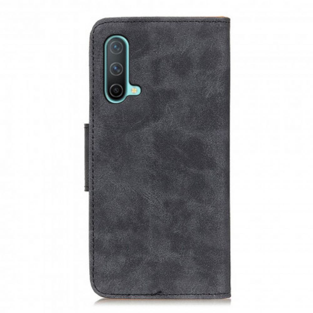 Flip Case Für OnePlus Nord CE 5G Vintage Spaltleder