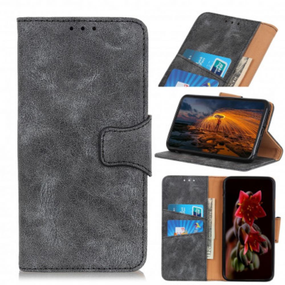 Flip Case Für OnePlus Nord CE 5G Vintage Spaltleder