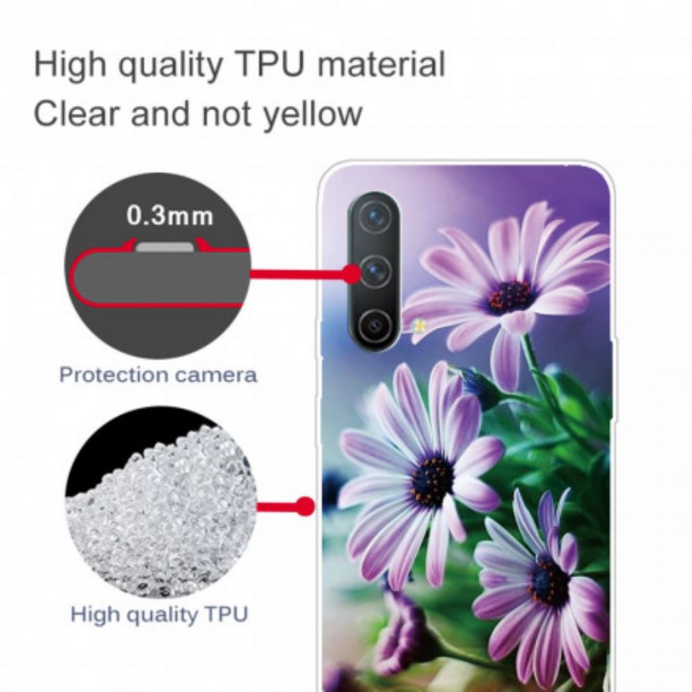 Handyhülle Für OnePlus Nord CE 5G Realistische Blumen