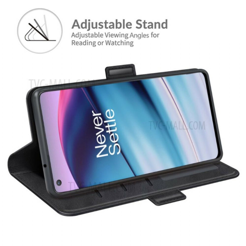 Lederhüllen Für OnePlus Nord CE 5G Flip Case Klassische Doppelklappe