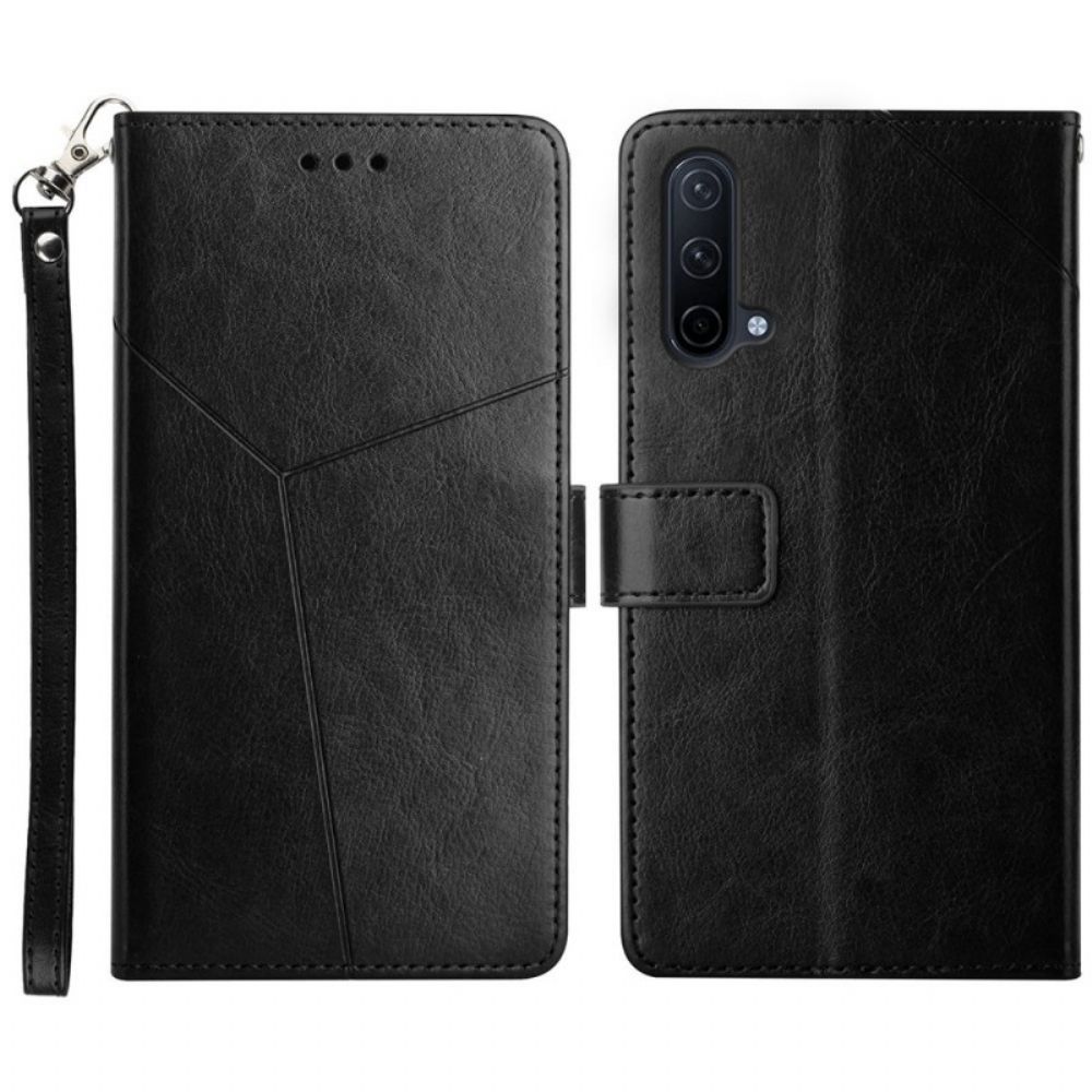 Lederhüllen Für OnePlus Nord CE 5G Geo Y Design Leather Style