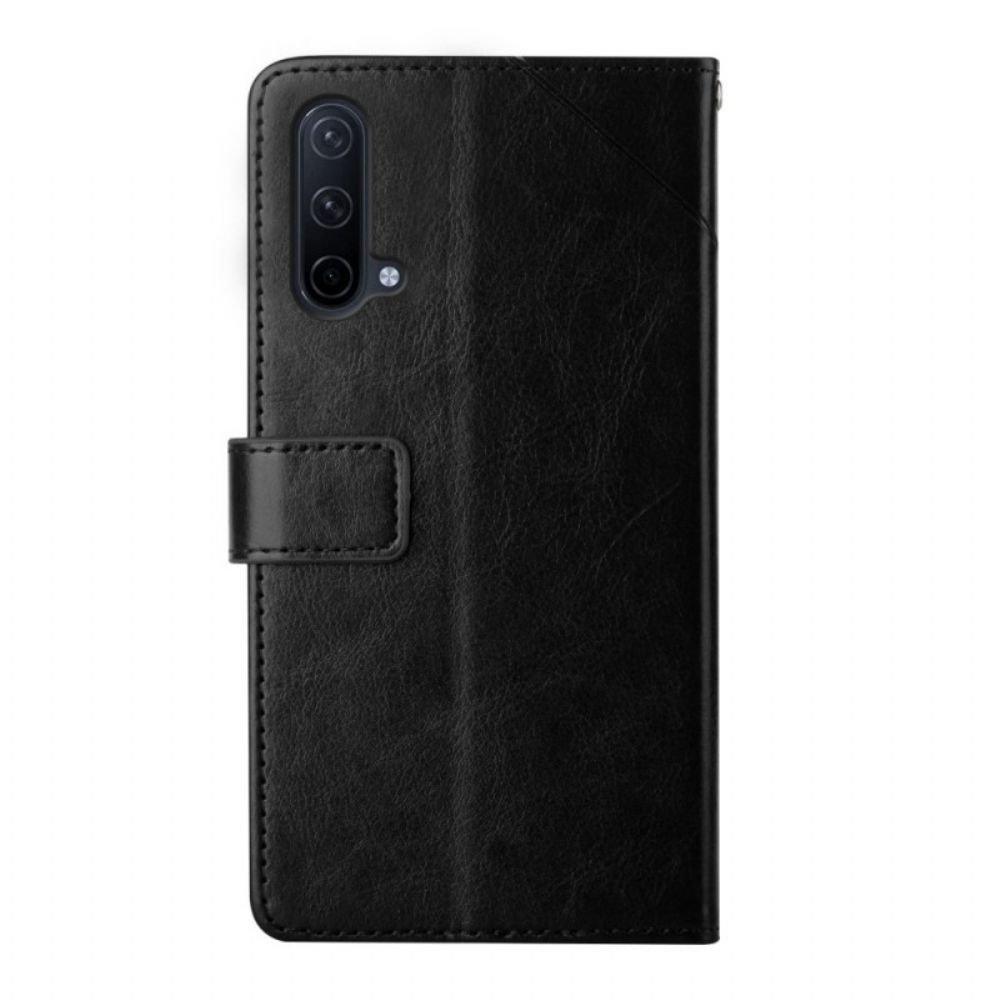 Lederhüllen Für OnePlus Nord CE 5G Geo Y Design Leather Style