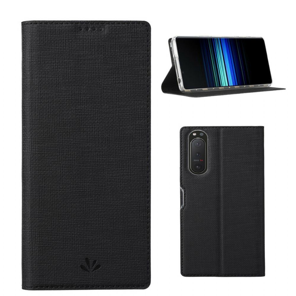 Schutzhülle Für Sony Xperia 5 II Flip Case Vili Dmx Texturiert