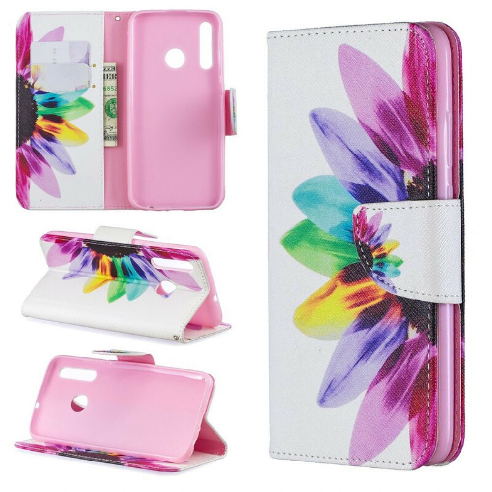 Flip Case Für Huawei P Smart Plus 2024 Aquarell Blume