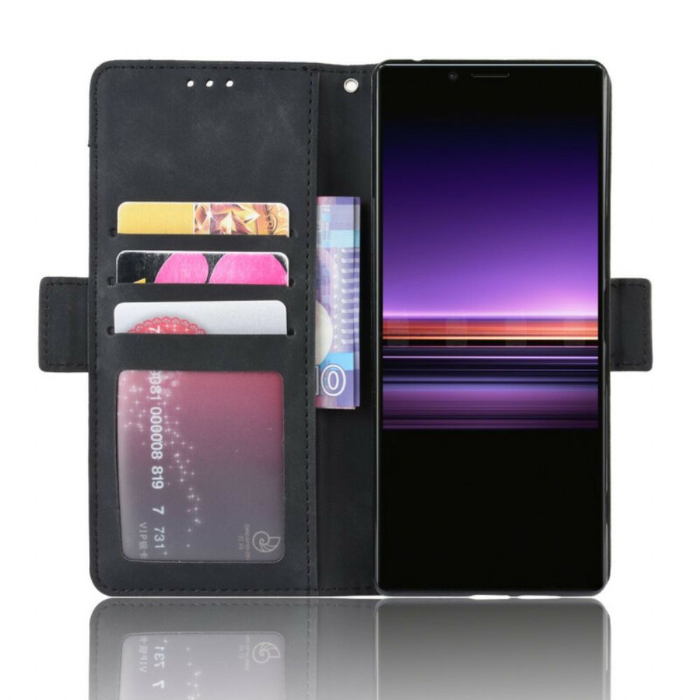 Lederhüllen Für Sony Xperia 1 Erstklassige Multi-karte