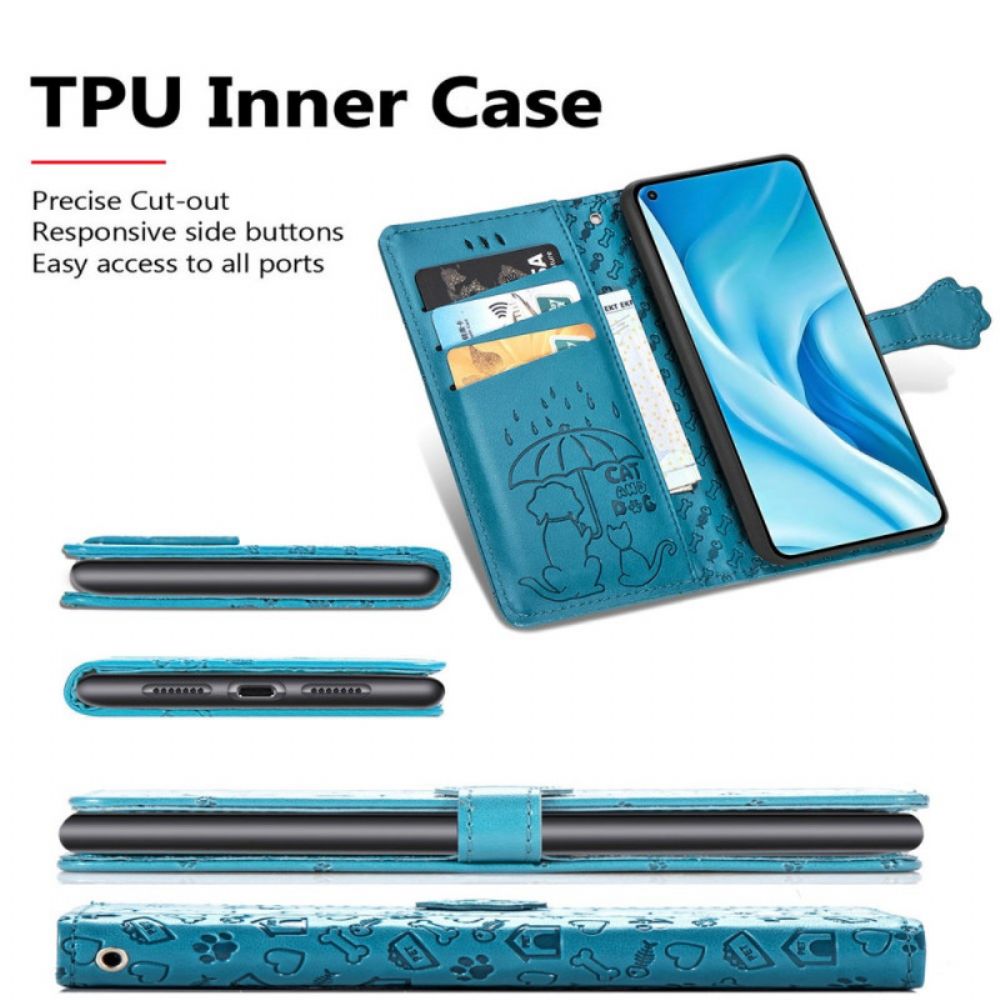 Flip Case Für Xiaomi Mi 11 Lite 5G NE / Mi 11 Lite 4G / 5G Animierte Tiere