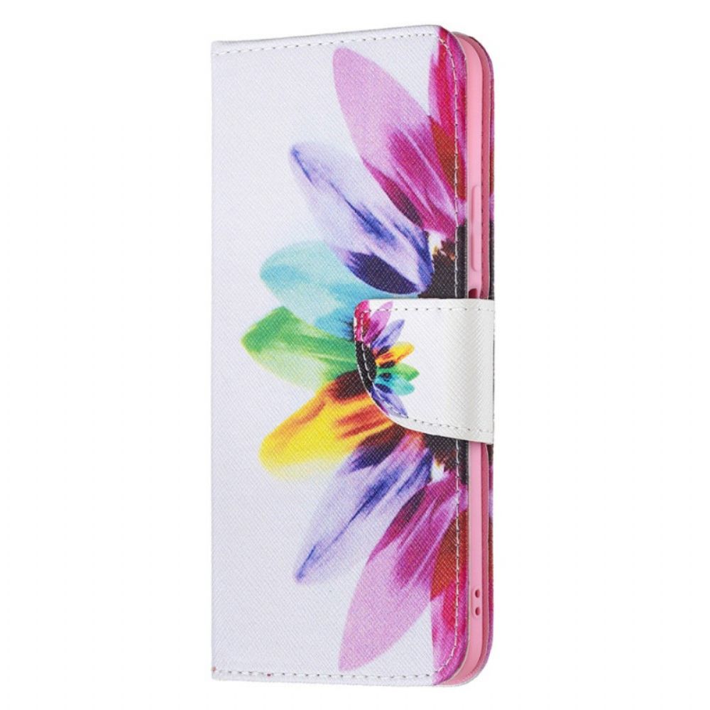 Flip Case Für Xiaomi Mi 11 Lite 5G NE / Mi 11 Lite 4G / 5G Aquarell Blume