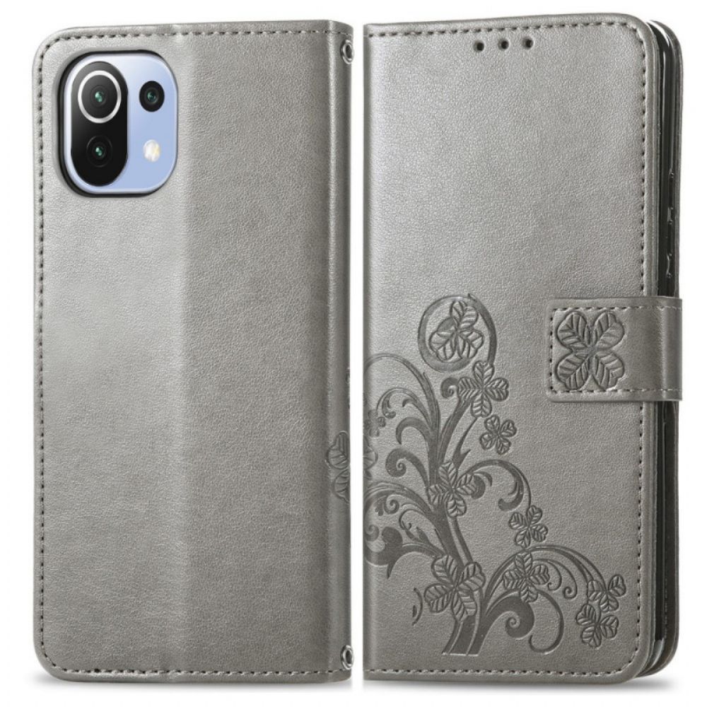 Flip Case Für Xiaomi Mi 11 Lite 5G NE / Mi 11 Lite 4G / 5G Asiatische Blumen