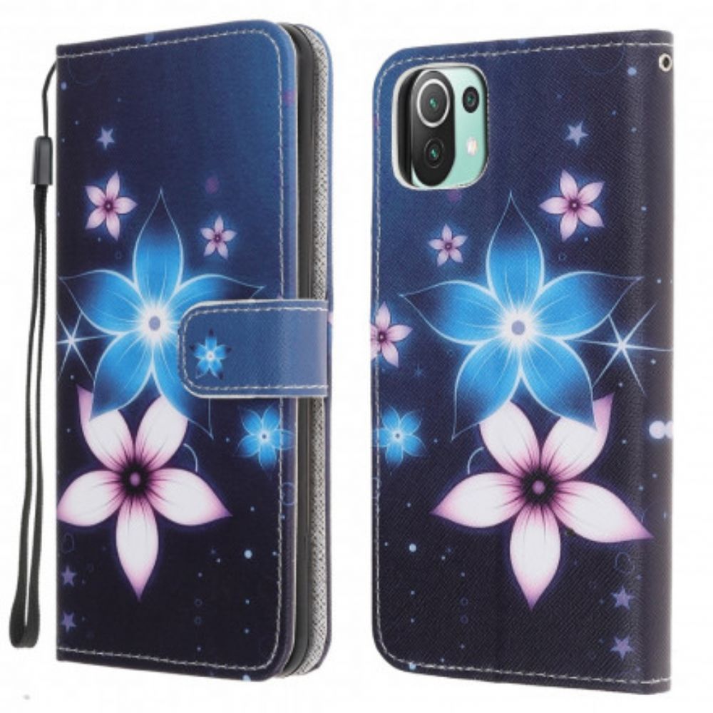 Flip Case Für Xiaomi Mi 11 Lite 5G NE / Mi 11 Lite 4G / 5G Blumen