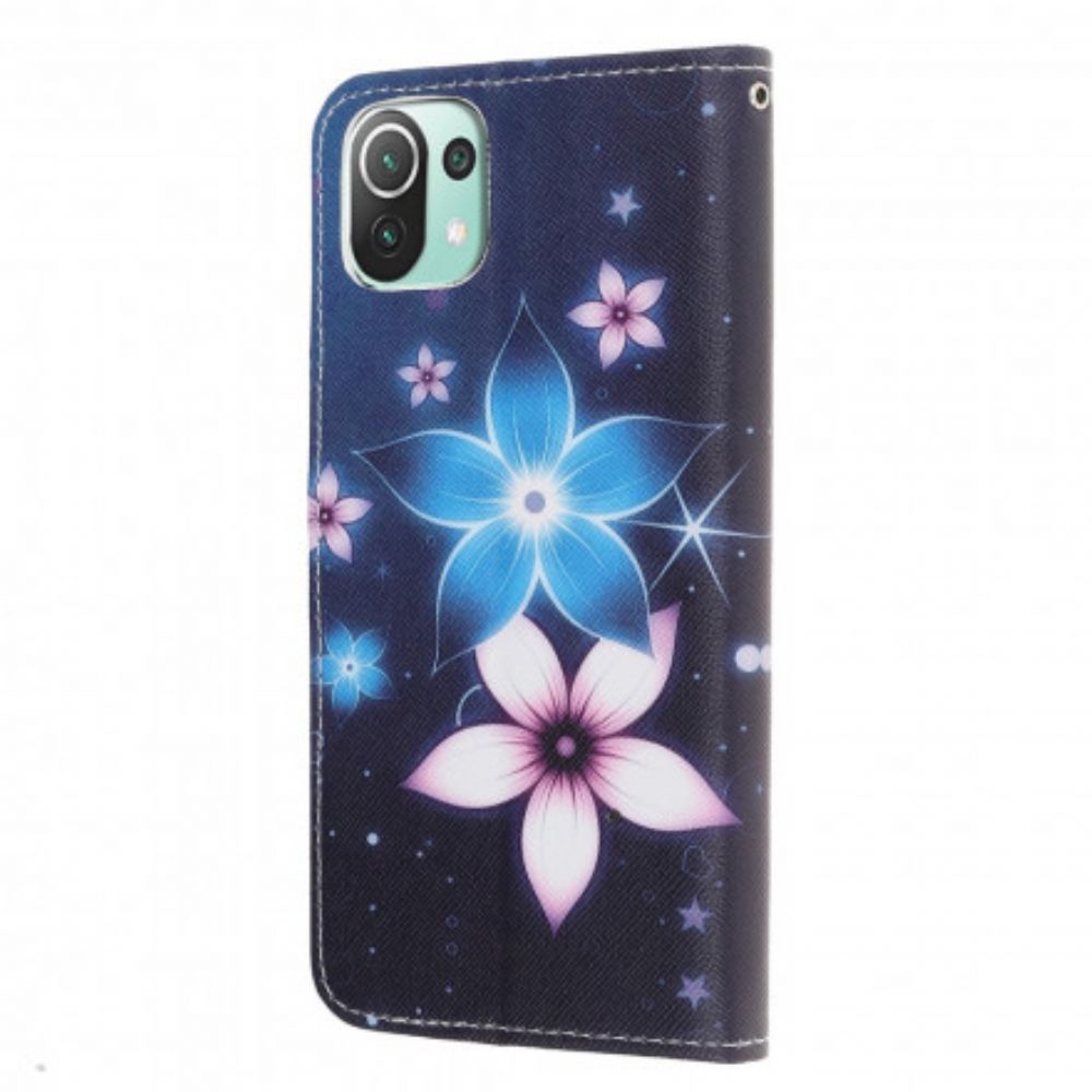 Flip Case Für Xiaomi Mi 11 Lite 5G NE / Mi 11 Lite 4G / 5G Blumen