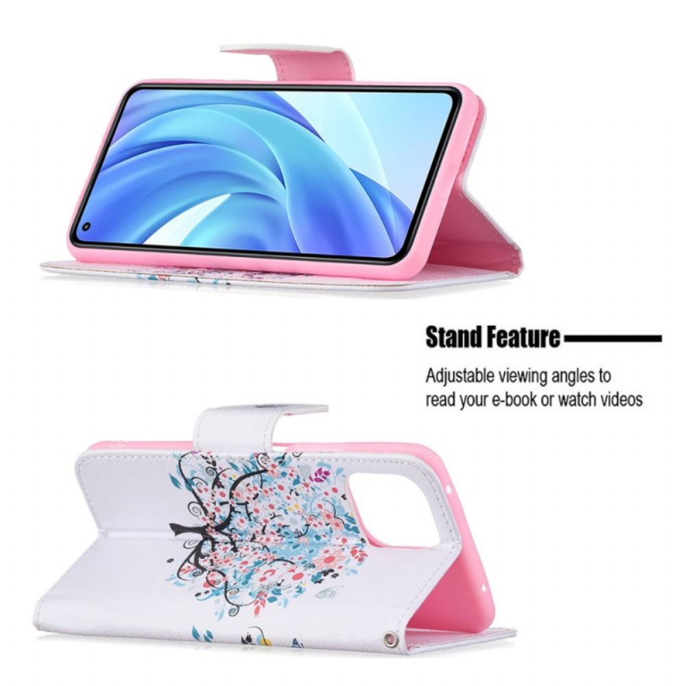 Flip Case Für Xiaomi Mi 11 Lite 5G NE / Mi 11 Lite 4G / 5G Blumiger Baum