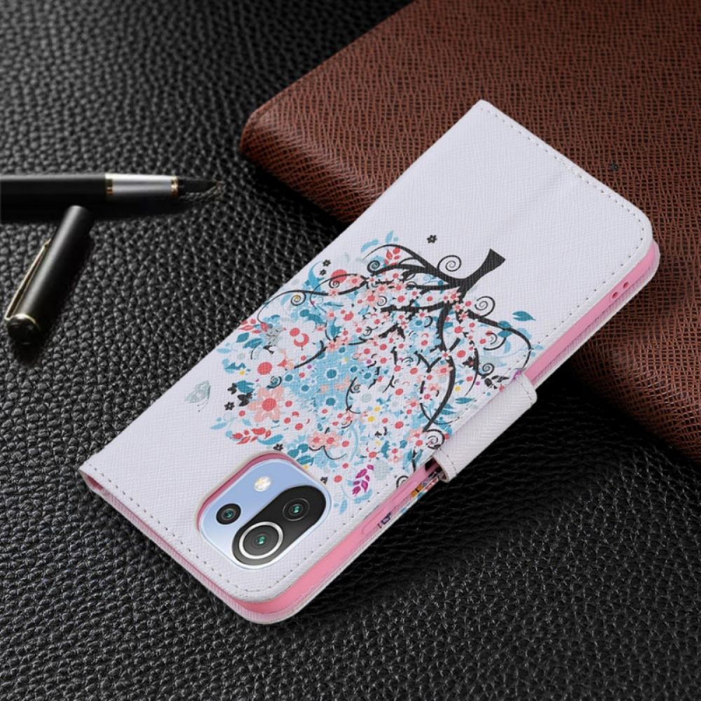 Flip Case Für Xiaomi Mi 11 Lite 5G NE / Mi 11 Lite 4G / 5G Blumiger Baum