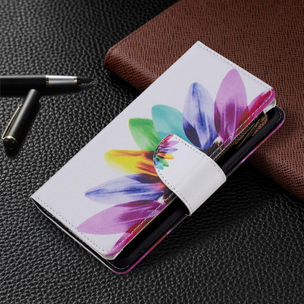 Flip Case Für Xiaomi Mi 11 Lite 5G NE / Mi 11 Lite 4G / 5G Bunte Blumentasche Mit Reißverschluss