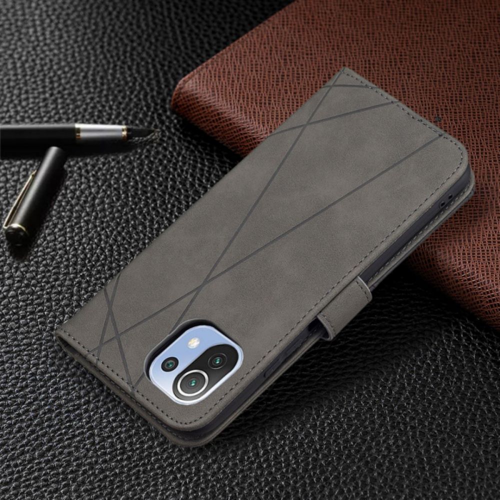 Flip Case Für Xiaomi Mi 11 Lite 5G NE / Mi 11 Lite 4G / 5G Dreieck Binfen Farbe