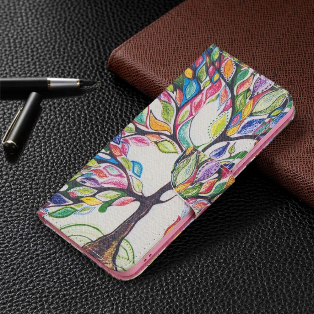 Flip Case Für Xiaomi Mi 11 Lite 5G NE / Mi 11 Lite 4G / 5G Farbiger Baum