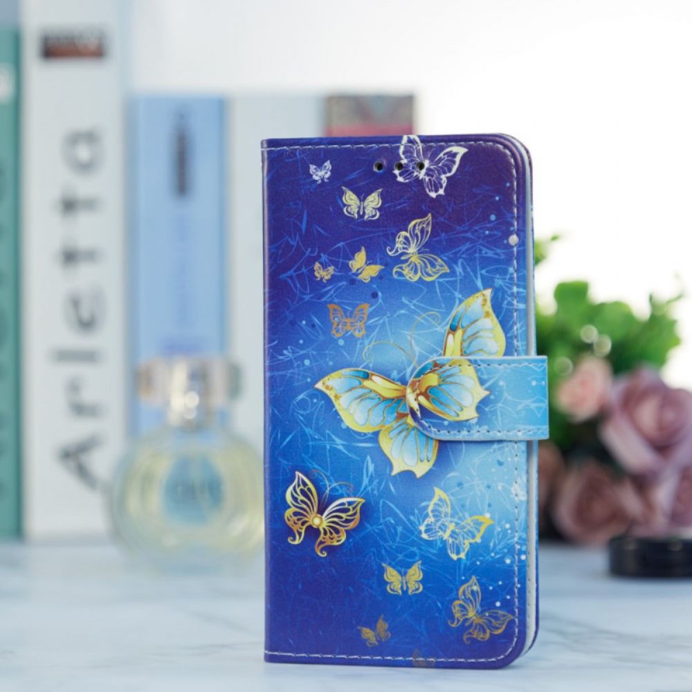 Flip Case Für Xiaomi Mi 11 Lite 5G NE / Mi 11 Lite 4G / 5G Fliegende Schmetterlinge