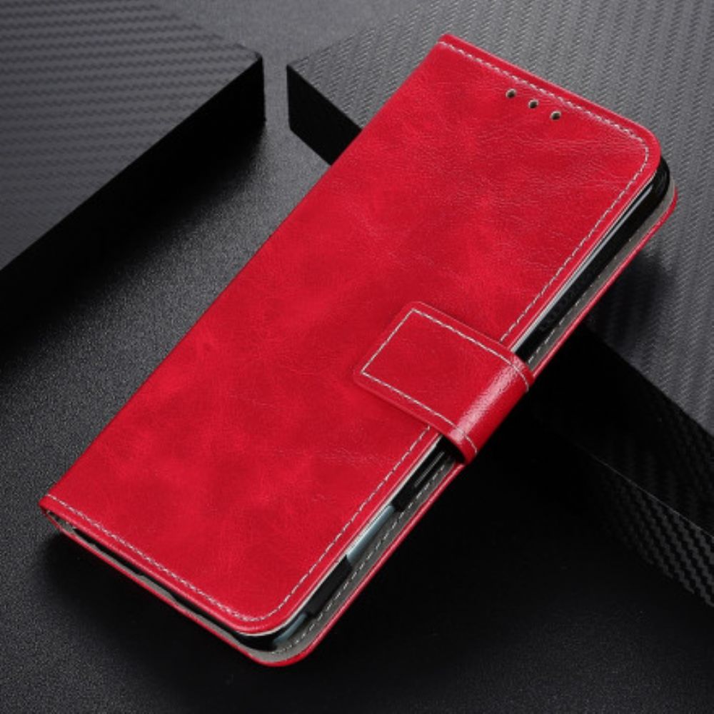 Flip Case Für Xiaomi Mi 11 Lite 5G NE / Mi 11 Lite 4G / 5G Glänzende Und Sichtbare Nähte