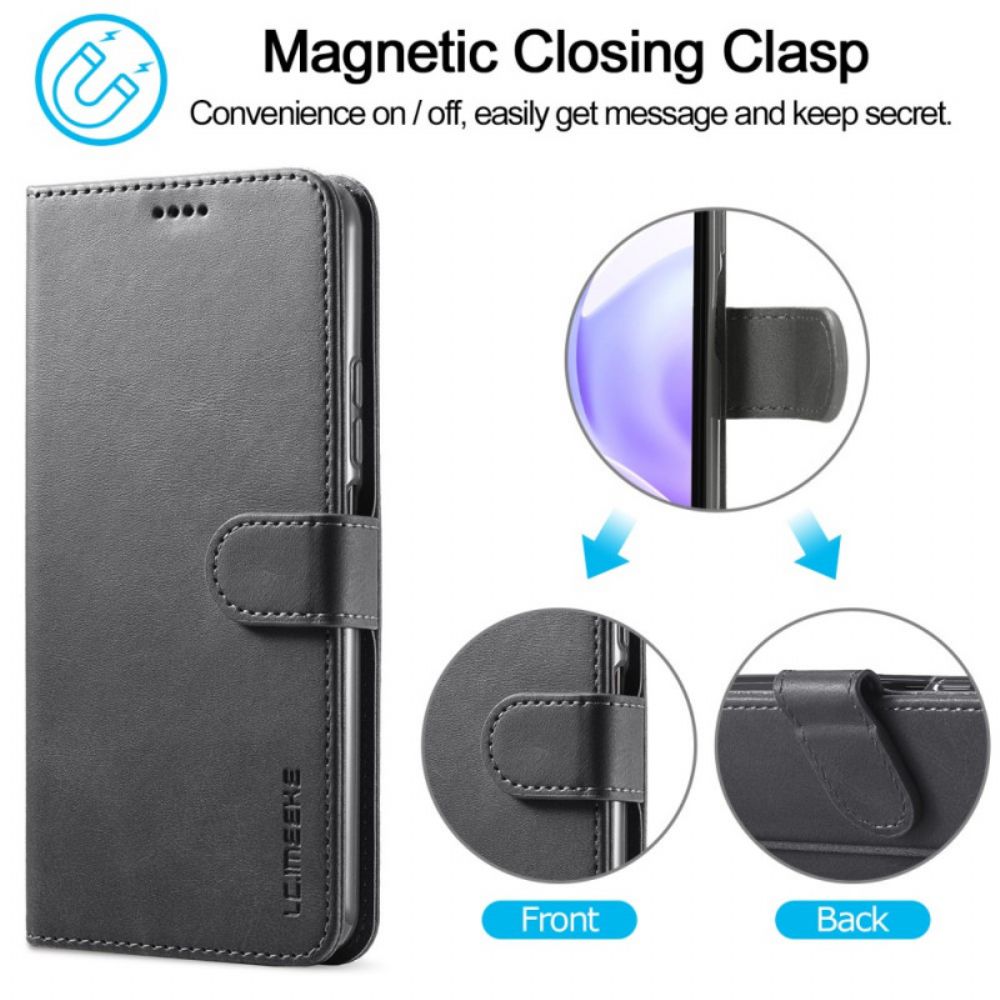 Flip Case Für Xiaomi Mi 11 Lite 5G NE / Mi 11 Lite 4G / 5G Lc.imeeke Ledereffekt