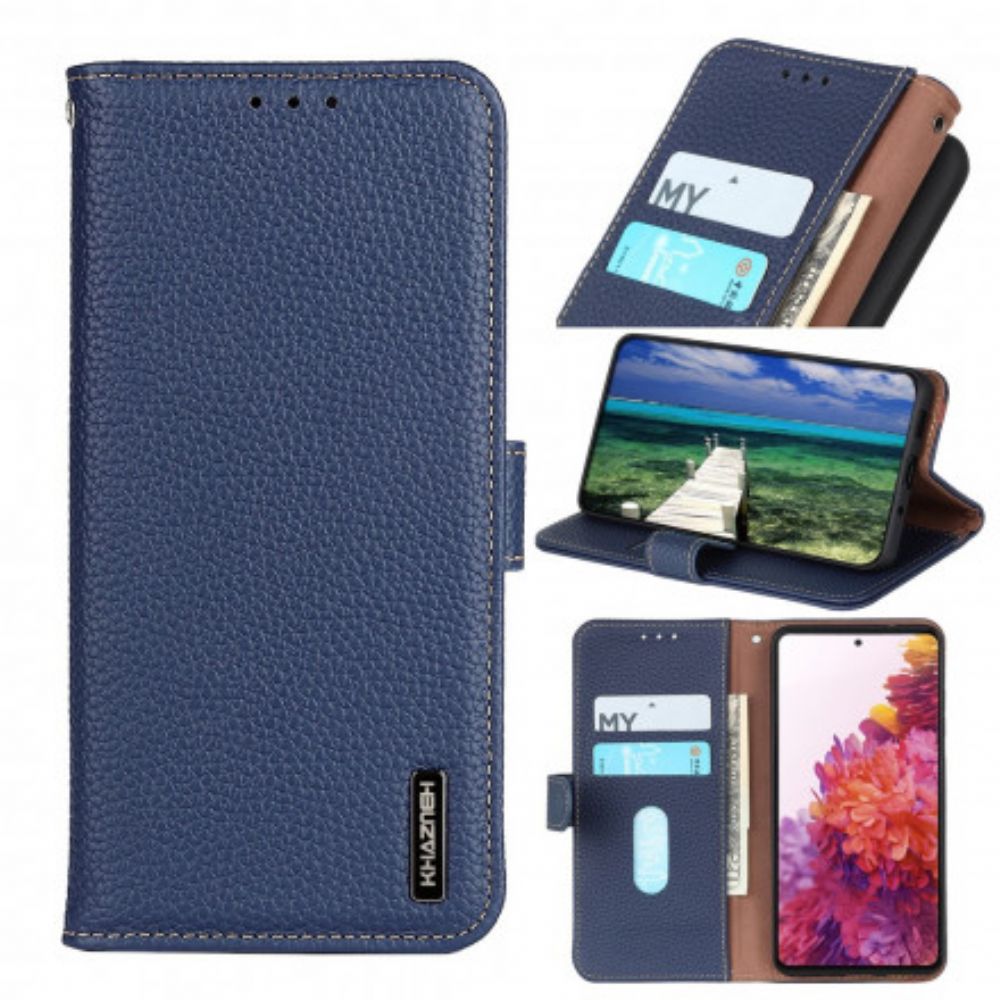 Flip Case Für Xiaomi Mi 11 Lite 5G NE / Mi 11 Lite 4G / 5G Litschi Khazneh Leder