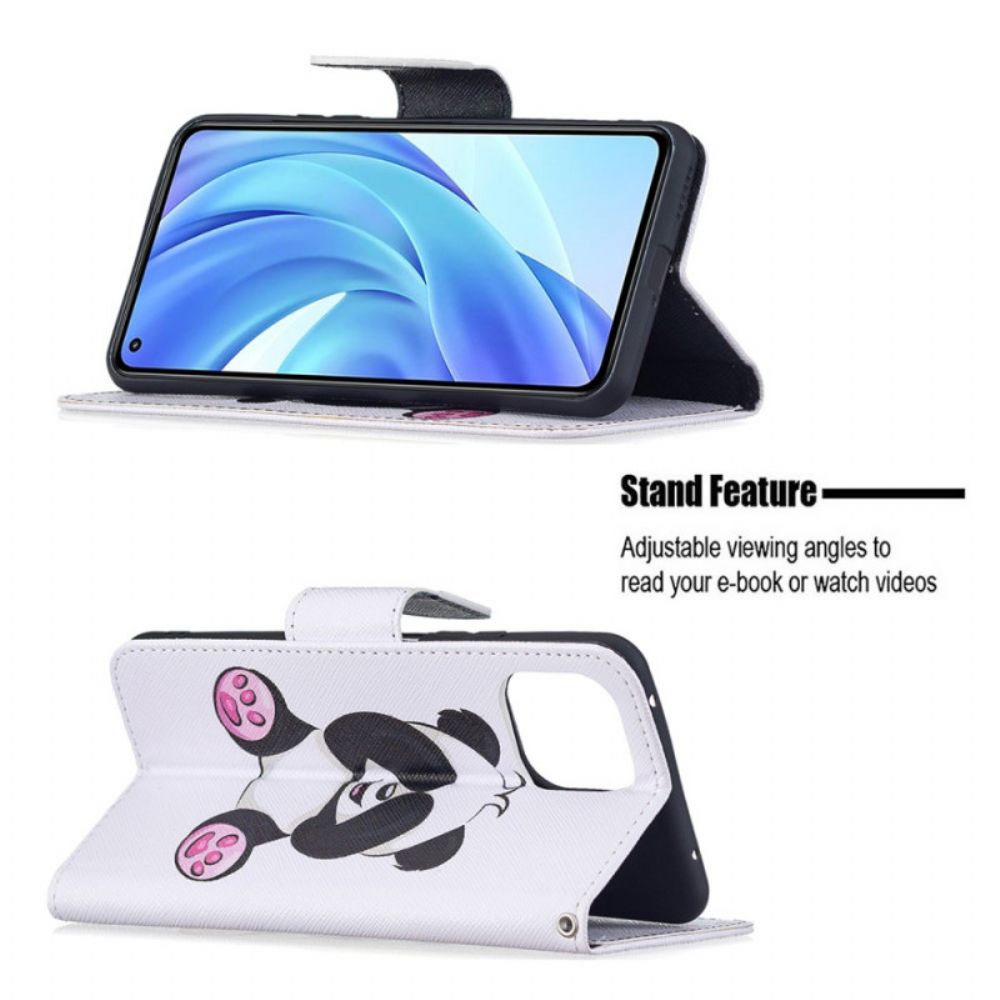 Flip Case Für Xiaomi Mi 11 Lite 5G NE / Mi 11 Lite 4G / 5G Panda-spaß