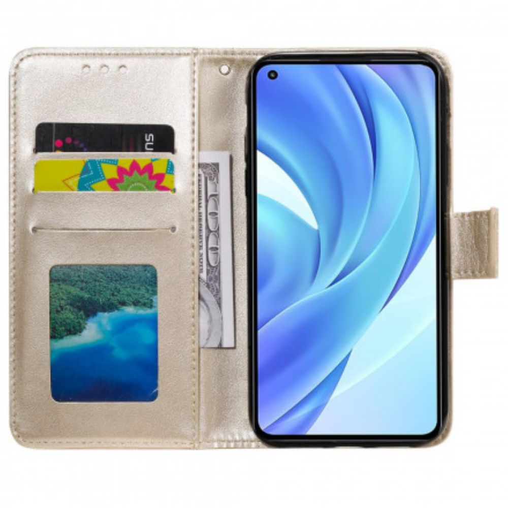 Flip Case Für Xiaomi Mi 11 Lite 5G NE / Mi 11 Lite 4G / 5G Sonnen-mandala