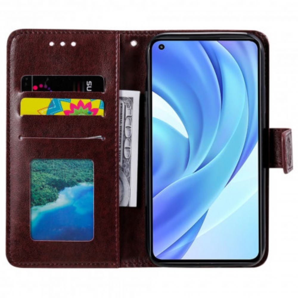 Flip Case Für Xiaomi Mi 11 Lite 5G NE / Mi 11 Lite 4G / 5G Sonnen-mandala