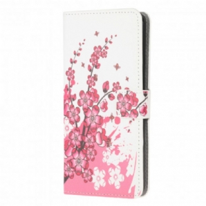 Flip Case Für Xiaomi Mi 11 Lite 5G NE / Mi 11 Lite 4G / 5G Tropische Blume