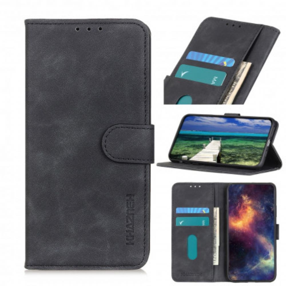 Flip Case Für Xiaomi Mi 11 Lite 5G NE / Mi 11 Lite 4G / 5G Vintage Ledereffekt Khazneh