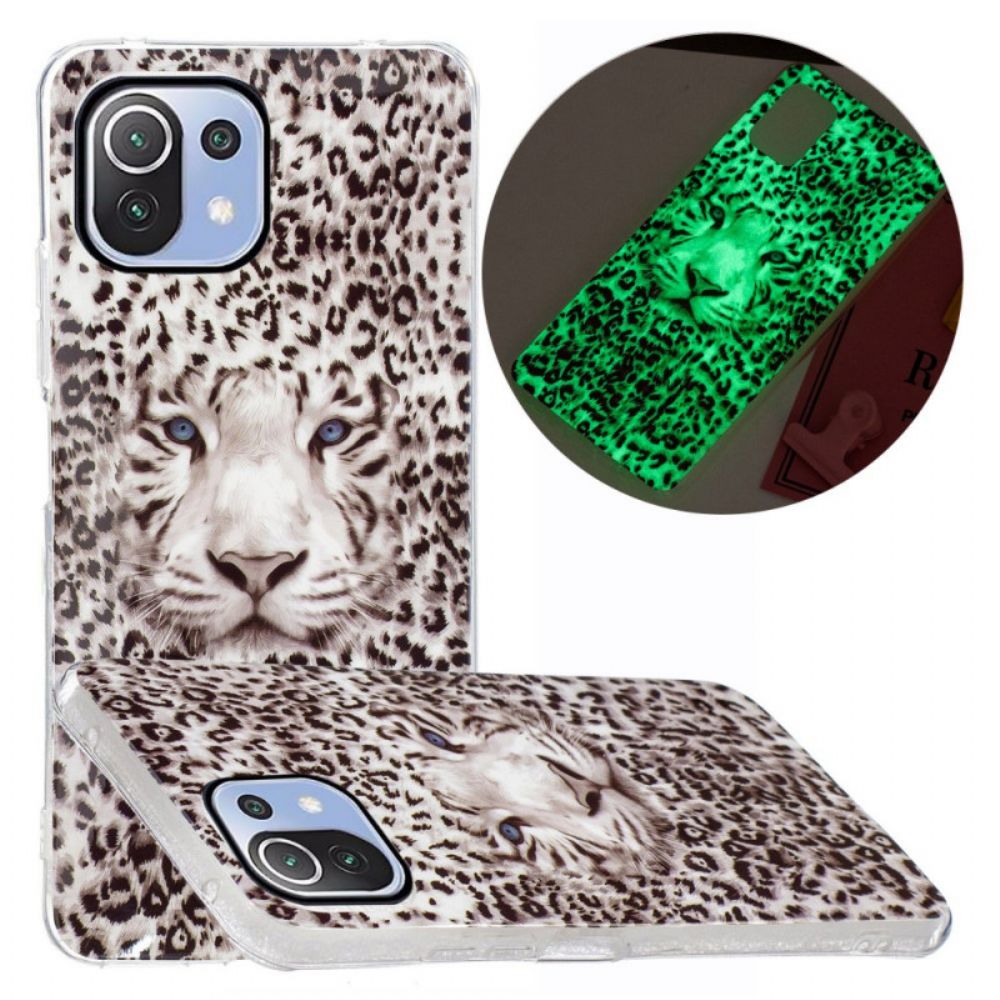 Hülle Für Xiaomi Mi 11 Lite 5G NE / Mi 11 Lite 4G / 5G Fluoreszierender Leopard