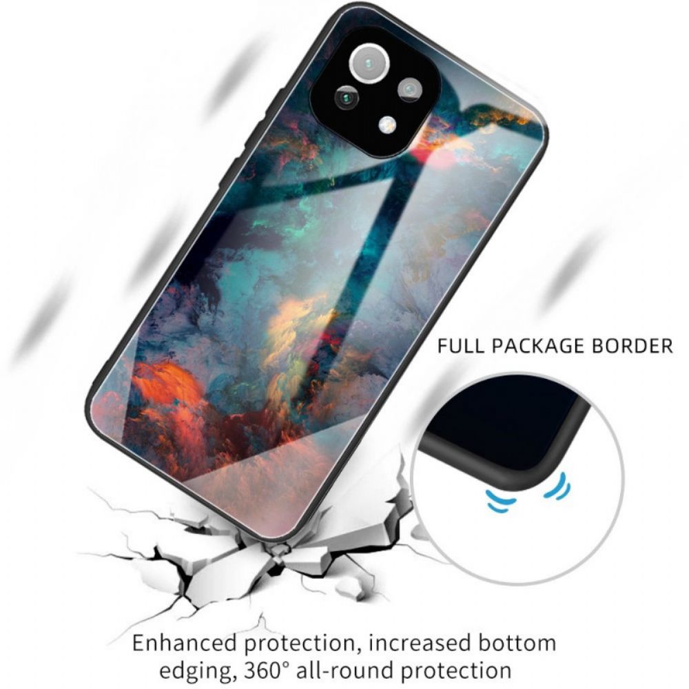 Hülle Für Xiaomi Mi 11 Lite 5G NE / Mi 11 Lite 4G / 5G Sky Tempered Glass