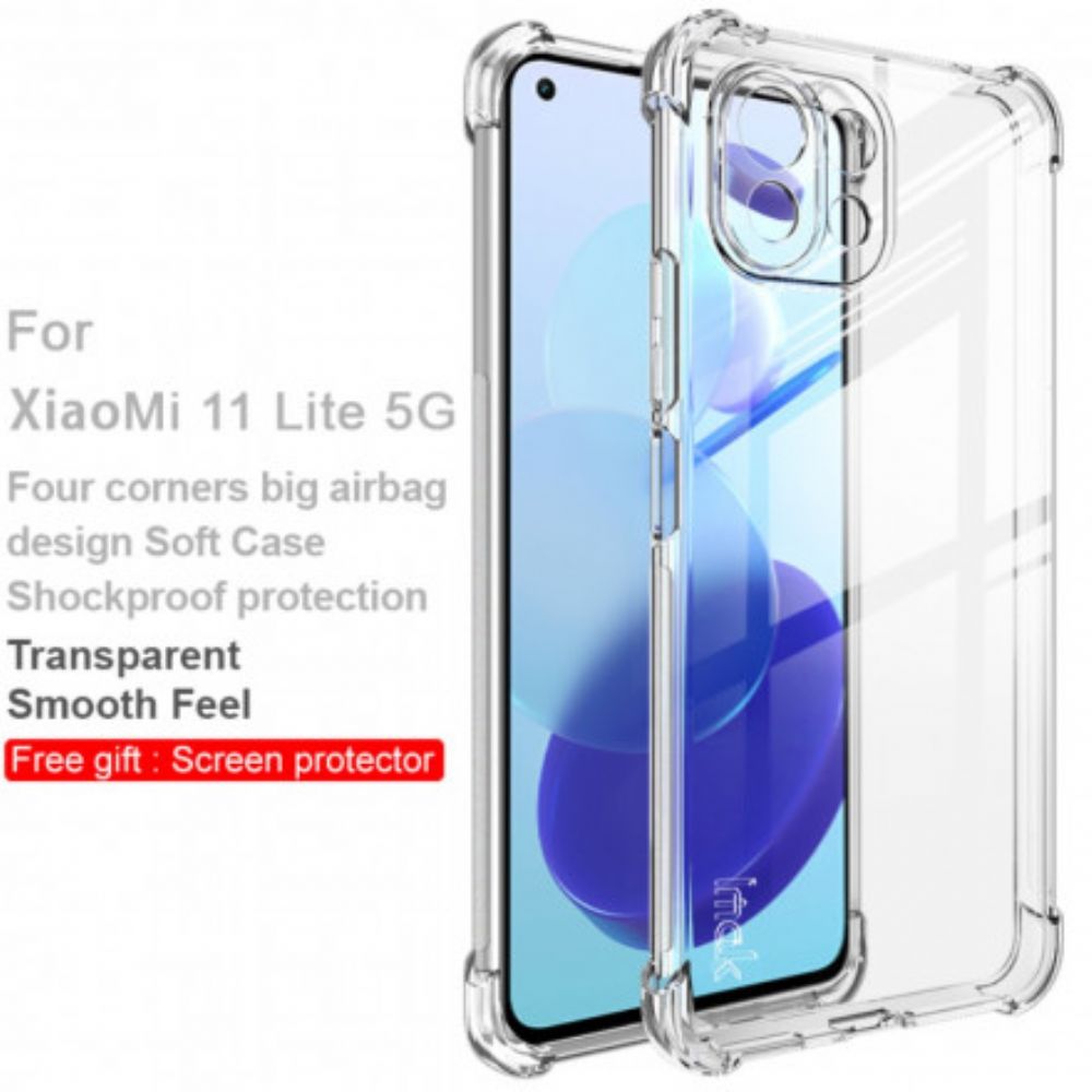 Hülle Für Xiaomi Mi 11 Lite 5G NE / Mi 11 Lite 4G / 5G Transparenter Seidiger Imak