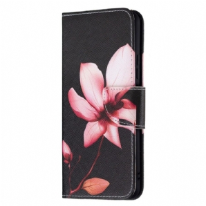 Lederhüllen Für Xiaomi Mi 11 Lite 5G NE / Mi 11 Lite 4G / 5G Rosa Blume