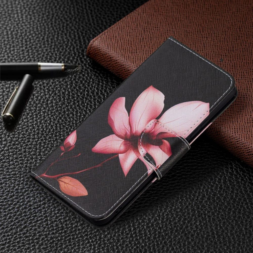 Lederhüllen Für Xiaomi Mi 11 Lite 5G NE / Mi 11 Lite 4G / 5G Rosa Blume