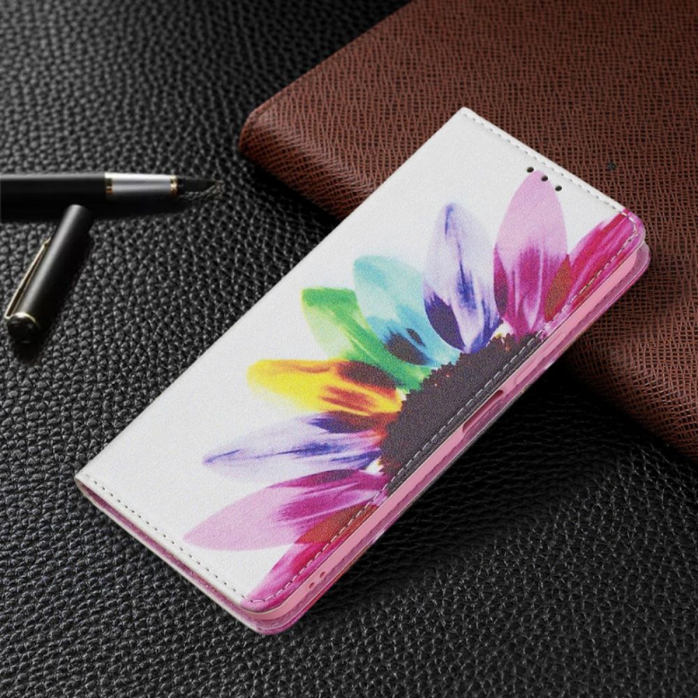 Schutzhülle Für Xiaomi Mi 11 Lite 5G NE / Mi 11 Lite 4G / 5G Flip Case Aquarell Blume