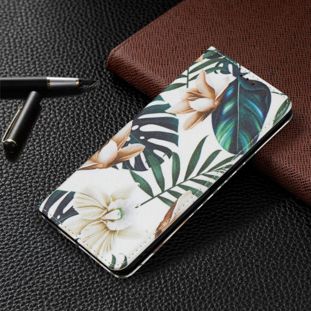 Schutzhülle Für Xiaomi Mi 11 Lite 5G NE / Mi 11 Lite 4G / 5G Flip Case Blätter