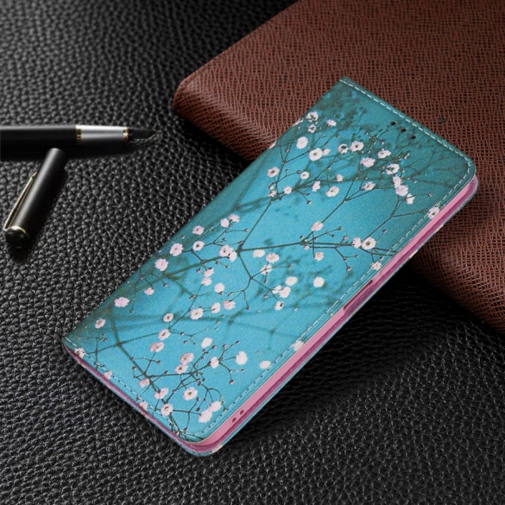 Schutzhülle Für Xiaomi Mi 11 Lite 5G NE / Mi 11 Lite 4G / 5G Flip Case Blühende Zweige