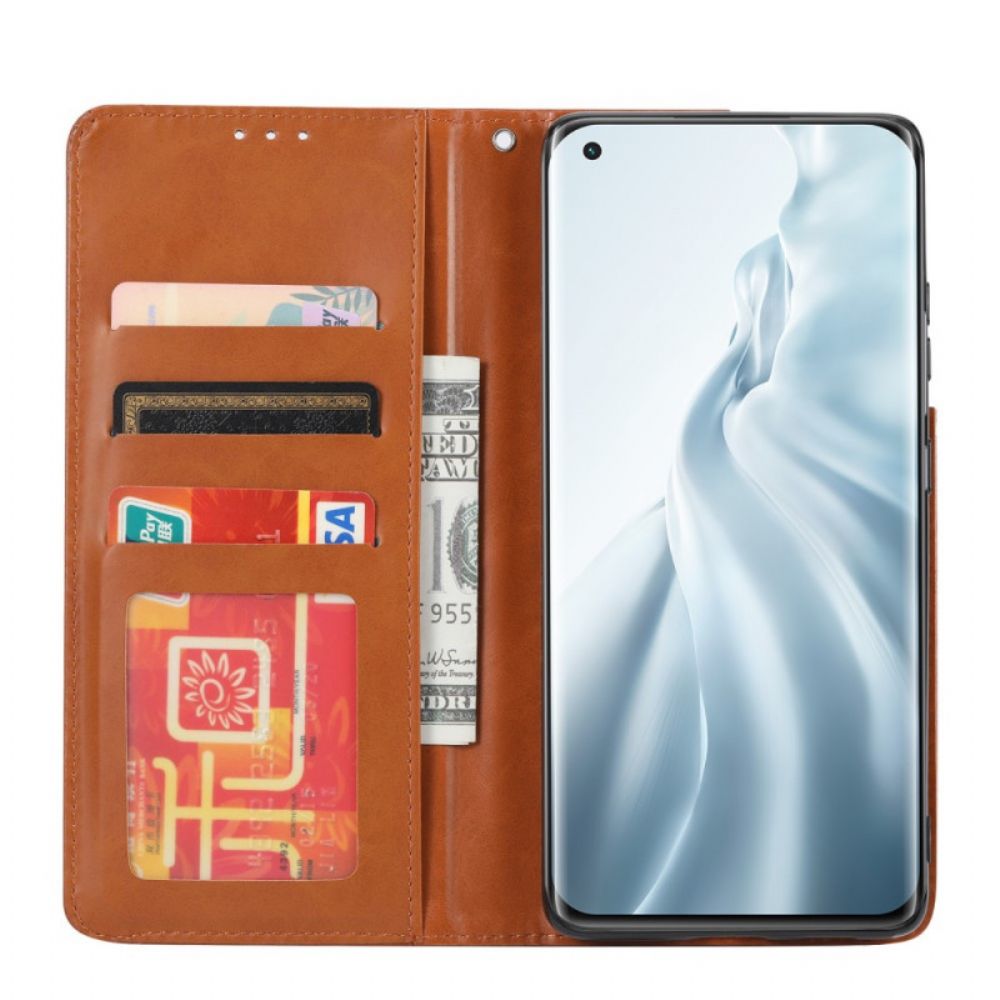 Schutzhülle Für Xiaomi Mi 11 Lite 5G NE / Mi 11 Lite 4G / 5G Flip Case Kartenetui Aus Kunstleder