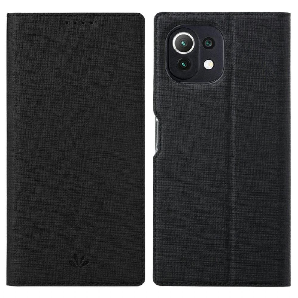 Schutzhülle Für Xiaomi Mi 11 Lite 5G NE / Mi 11 Lite 4G / 5G Flip Case Texturierte Vili Dmx-serie